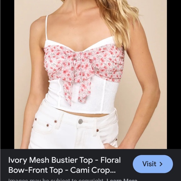 Lulus Tops - Lulus cropped top NWT